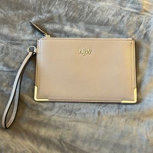 Nine West wristlet. Warm taupe/mauve.